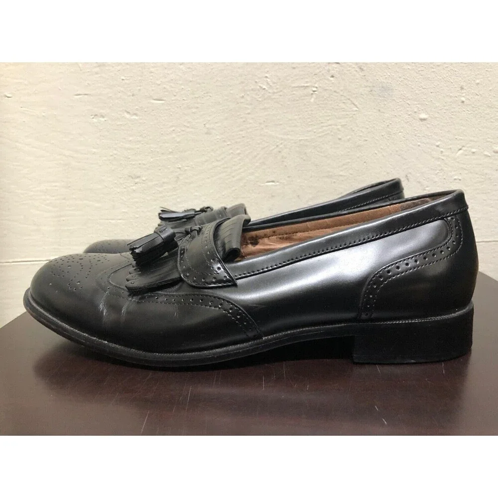 Bostonian Black Tassel Loafers